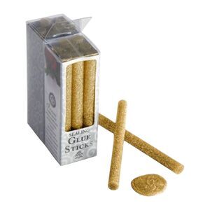 Gardner Studios Gold Glitter Glue Gun Sealing Wax Sticks Stationary Wedding 18ct
